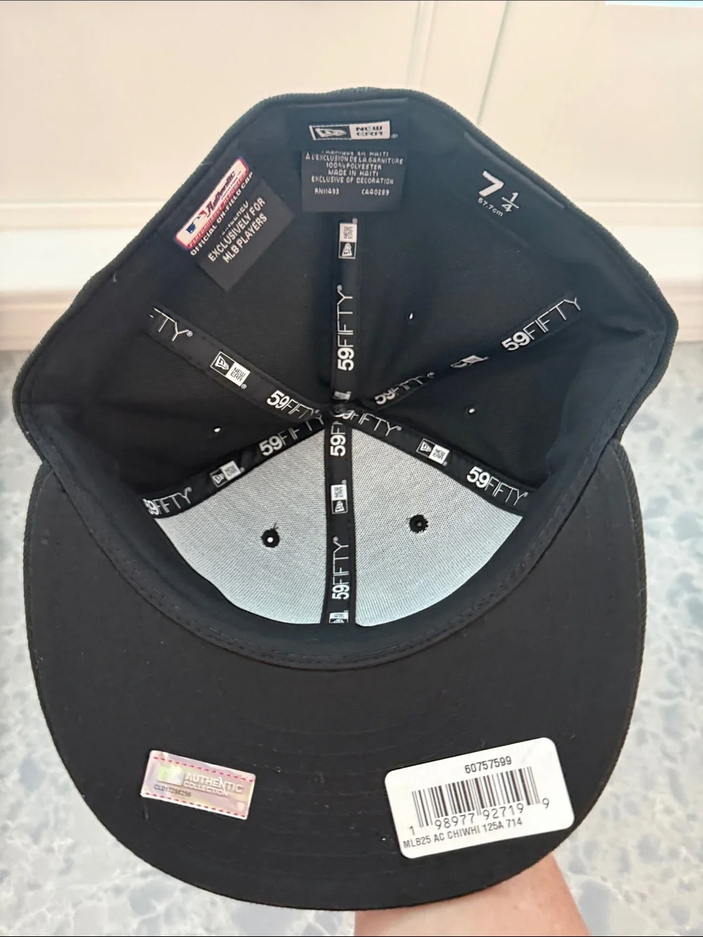 New Era White Sox 59 Fifty Black & White Fitted Baseball Cap 125 Anniversary